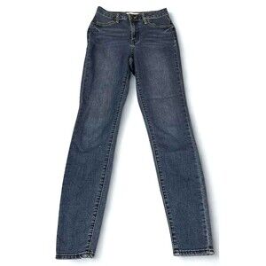 RSQ Jeans Womens 3/26 Skinny High Rise Dark Wash Stretch Denim Fitted